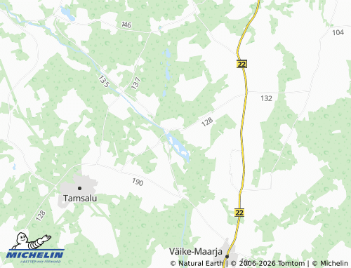 Carte MICHELIN Porkuni - ViaMichelin
