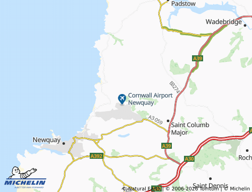 Carte MICHELIN Saint Mawgan - ViaMichelin