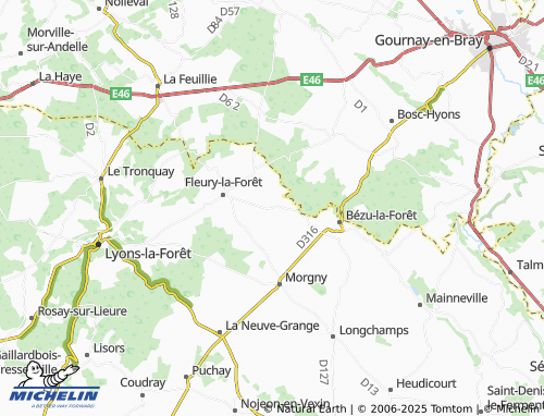Carte MICHELIN Bosquentin - ViaMichelin