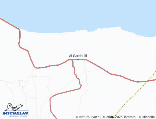 MICHELIN Al Garabulli map - ViaMichelin