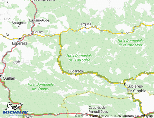 Mapa MICHELIN Sougraigne - ViaMichelin