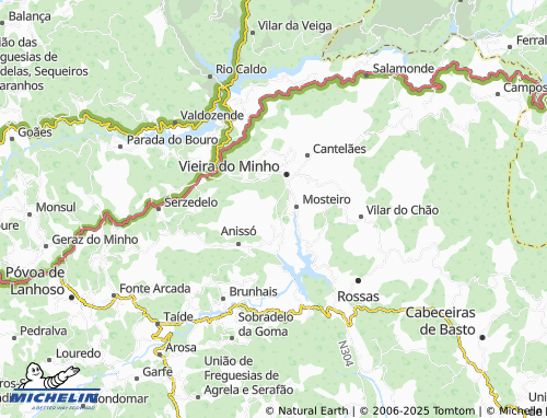 MICHELIN-Landkarte Sanguinhedo - ViaMichelin