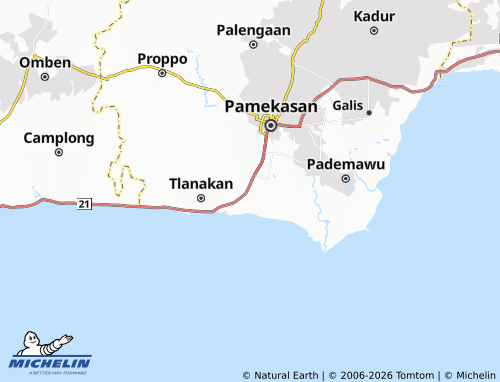 MICHELIN Larangan Tokol map - ViaMichelin