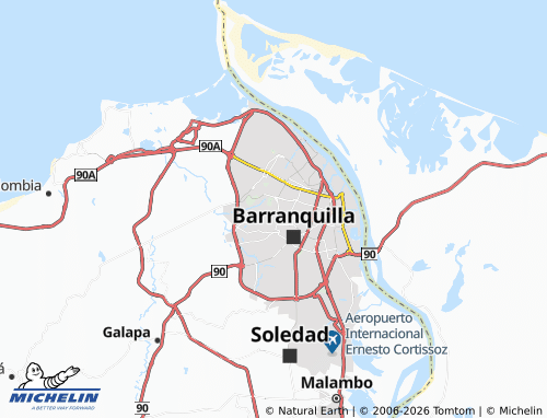 Carte MICHELIN El Silencio - ViaMichelin