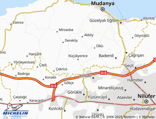 MICHELIN Küçükyenice map - ViaMichelin