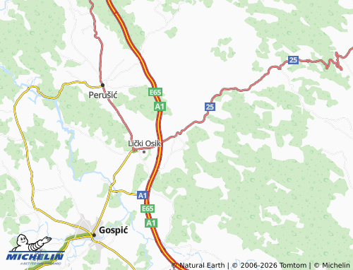 Mapa MICHELIN Široka Kula - ViaMichelin
