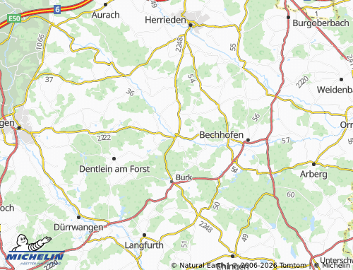 Mappa MICHELIN Wieseth - ViaMichelin