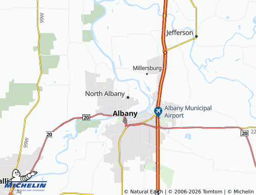 Mappa MICHELIN North Albany - ViaMichelin
