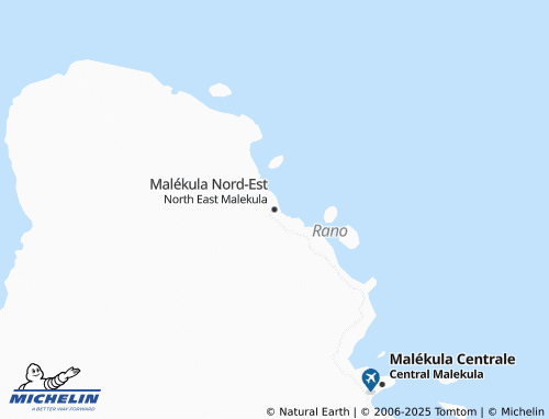 MICHELIN North East Malakula map - ViaMichelin