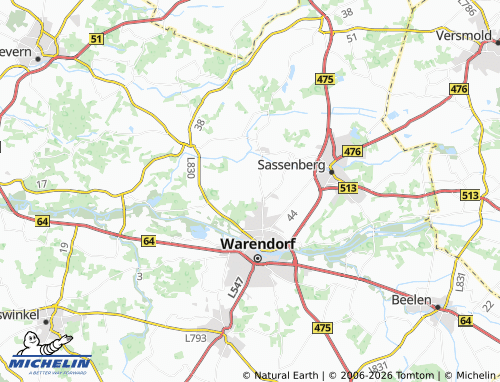 MICHELIN Waltering map - ViaMichelin