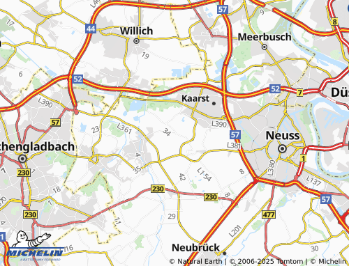 MICHELIN Driesch map - ViaMichelin