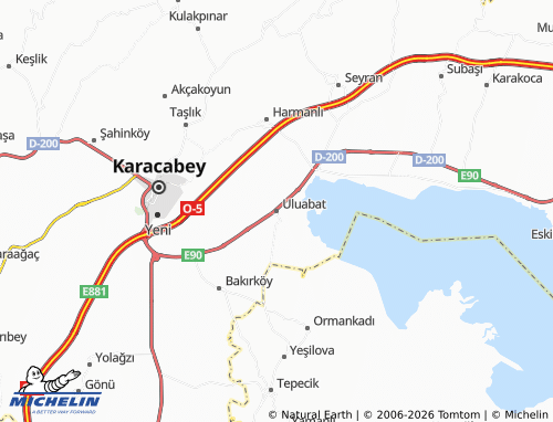 Mappa MICHELIN Uluabat - ViaMichelin