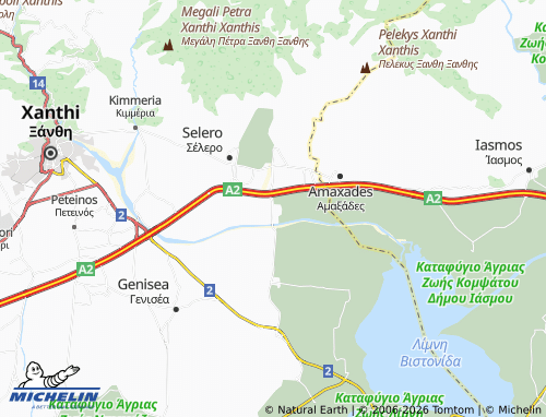 Carte MICHELIN Polysitos - ViaMichelin