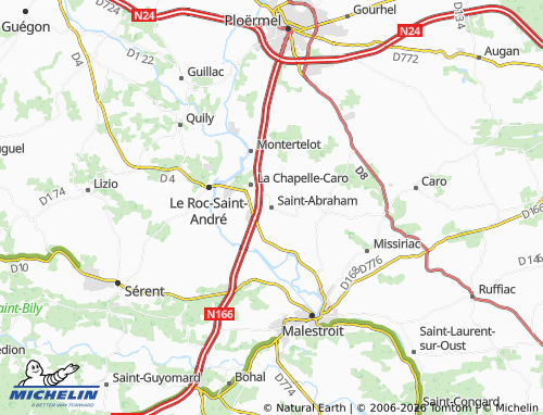 Mappa MICHELIN Saint-Abraham - ViaMichelin