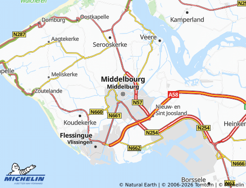 MICHELIN Middelburg map - ViaMichelin