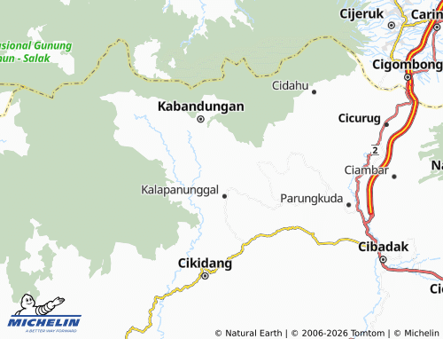 Mapa MICHELIN Palasari Girang - ViaMichelin