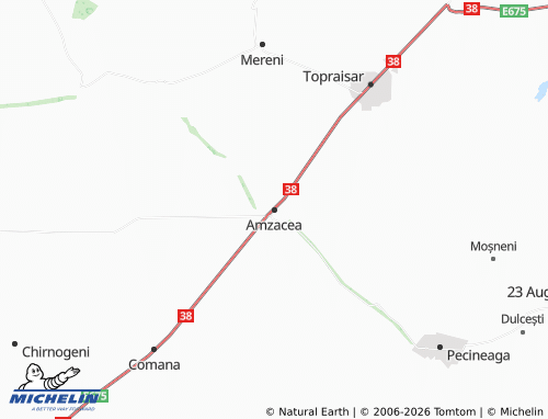 MICHELIN Amzacea map - ViaMichelin