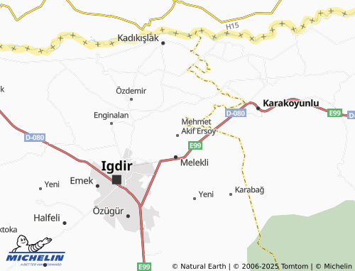MICHELIN Mehmet Akif Ersoy map - ViaMichelin