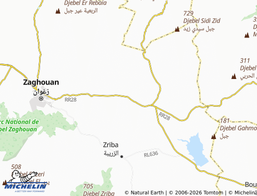 Mapa MICHELIN Burj Bani Daraj - ViaMichelin