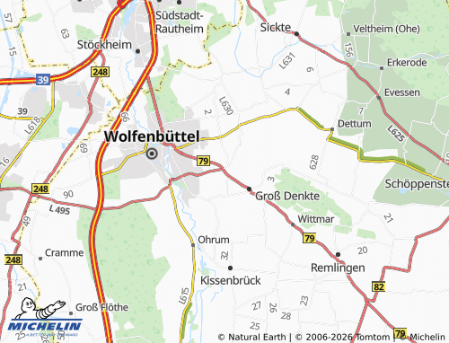 MICHELIN Wendessen map - ViaMichelin