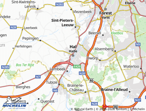 Mapa MICHELIN Halle - ViaMichelin