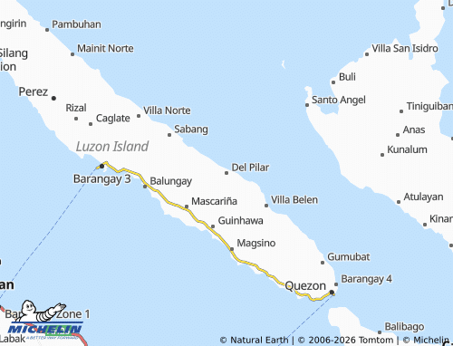 MICHELIN Del Pilar map - ViaMichelin