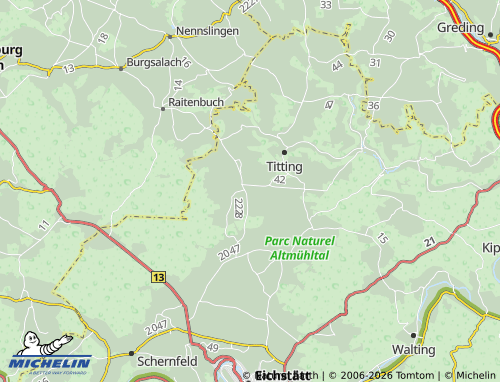 MICHELIN Petersbuch map - ViaMichelin