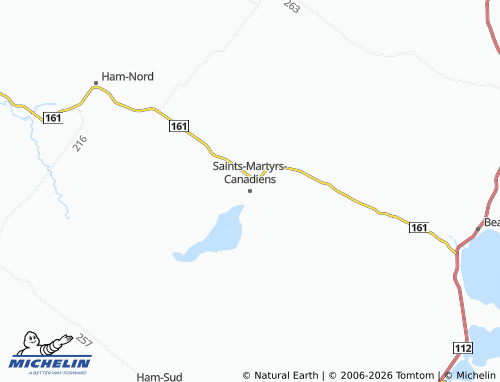 Mapa MICHELIN Saints-Martyrs-Canadiens - ViaMichelin