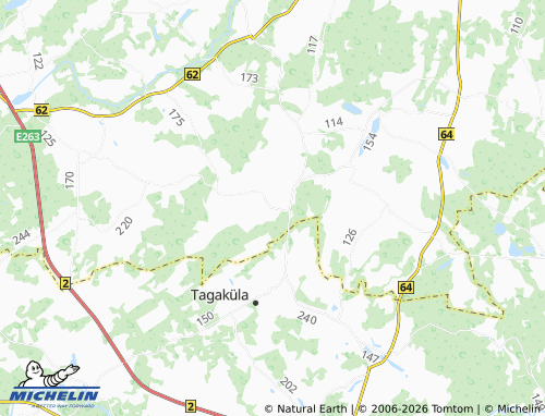 MICHELIN Lahe map - ViaMichelin
