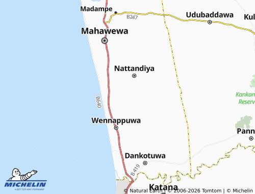 Mappa MICHELIN Thummodara West - ViaMichelin