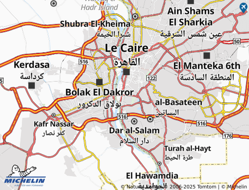MICHELIN-Landkarte al-'Anwar wa-Oshash al-Baroud - ViaMichelin