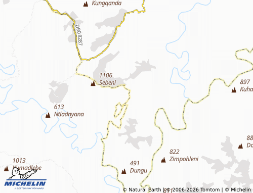 MICHELIN-Landkarte Mvane - ViaMichelin