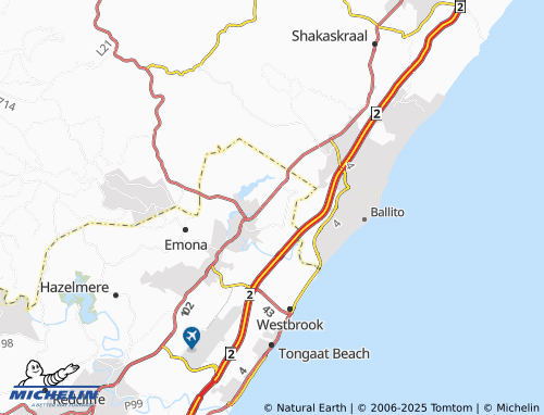 MICHELIN Sugarcaneland map - ViaMichelin