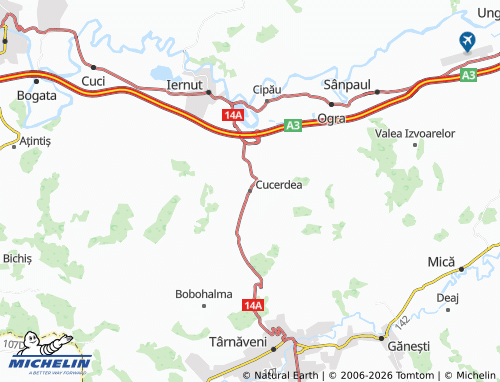 MICHELIN Cucerdea map - ViaMichelin