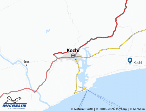 MICHELIN-Landkarte Kochi - ViaMichelin