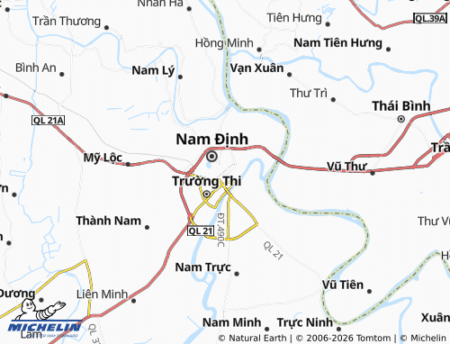 Carte MICHELIN Nam Dinh - ViaMichelin