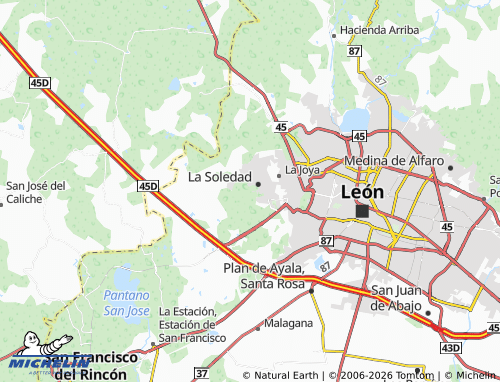 Mapa MICHELIN Saucillos de la Joya - ViaMichelin