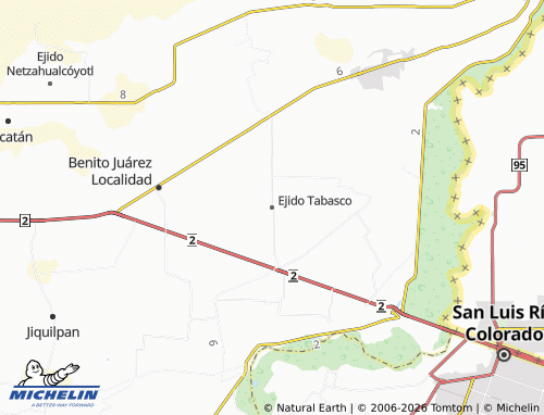 Mapa MICHELIN Ejido Tabasco - ViaMichelin
