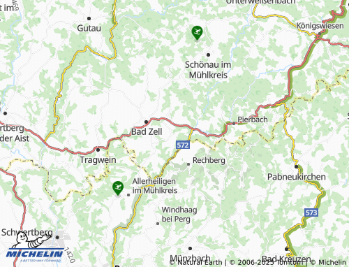 MICHELIN-Landkarte Zellhof - ViaMichelin