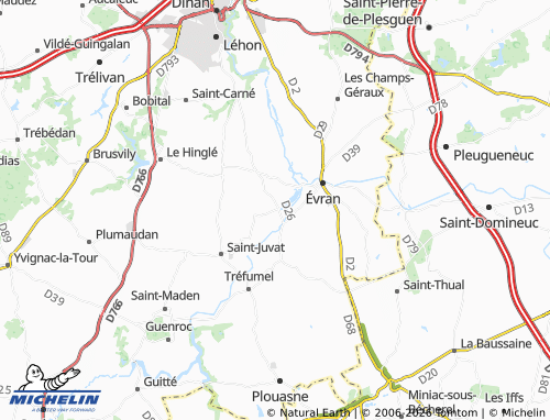 MICHELIN Saint-André-des-Eaux map - ViaMichelin