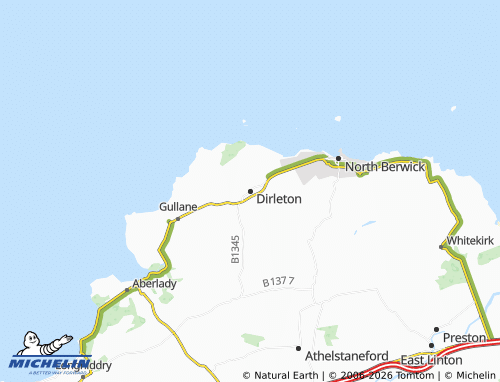 Carte MICHELIN Dirleton - ViaMichelin