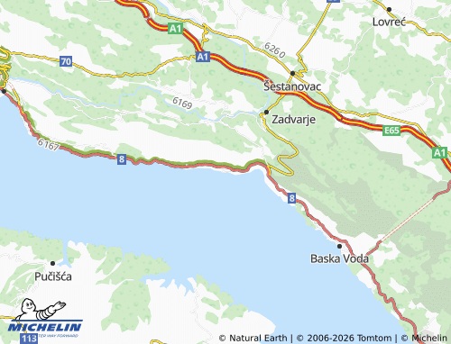 MICHELIN Pisak map - ViaMichelin