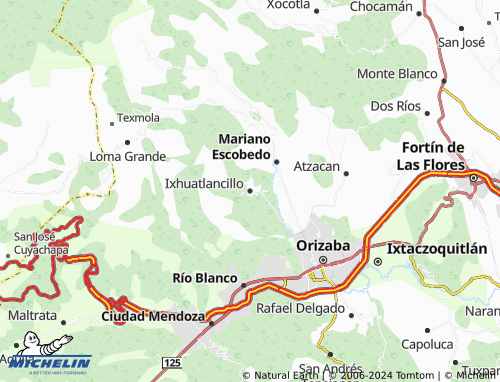 MICHELIN Ixhuatlancillo map ViaMichelin