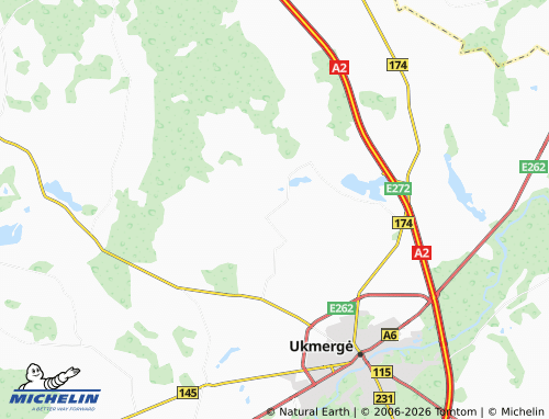 MICHELIN Vareikiai map - ViaMichelin