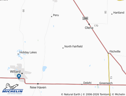 Mappa MICHELIN North Fairfield - ViaMichelin