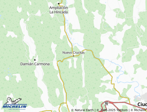 MICHELIN Nuevo Crucitas map - ViaMichelin