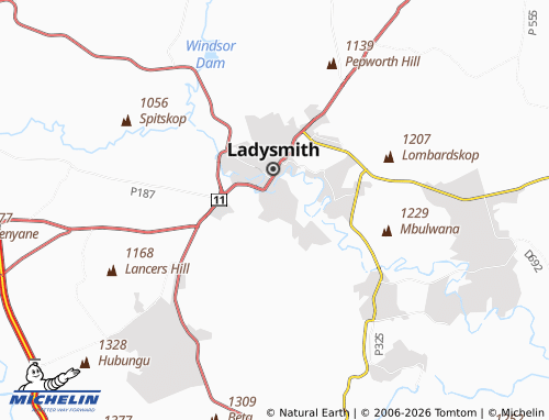 MICHELIN-Landkarte Hillside - ViaMichelin