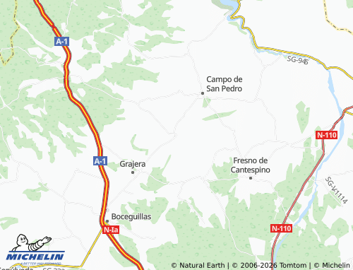 MICHELIN Bercimuel map - ViaMichelin