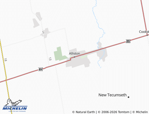 MICHELIN Alliston map - ViaMichelin