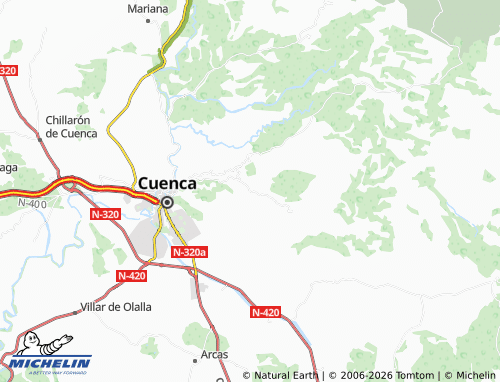 MICHELIN Molinos de Papel map - ViaMichelin